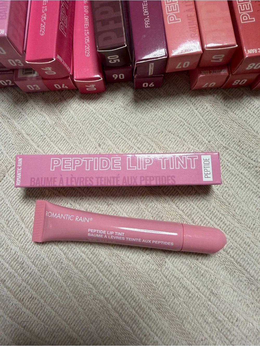Peptide Lip Tint Shade 3 Pale Pink by Romantic Rain NIB